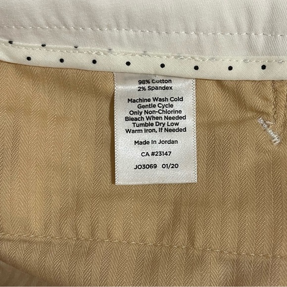 Women’s Talbots white perfect skimmer cropped casual pants 6 - Picture 4 of 4